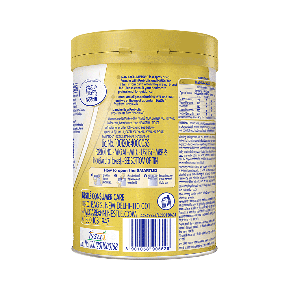 Nestle Nan Excella Pro 1 Infant Formula | With Probiotics, DHA, ARA & HMOs | Powder - Image 2