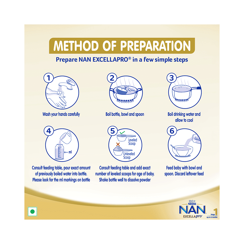 Nestle Nan Excella Pro 1 Infant Formula | With Probiotics, DHA, ARA & HMOs | Powder - Image 6