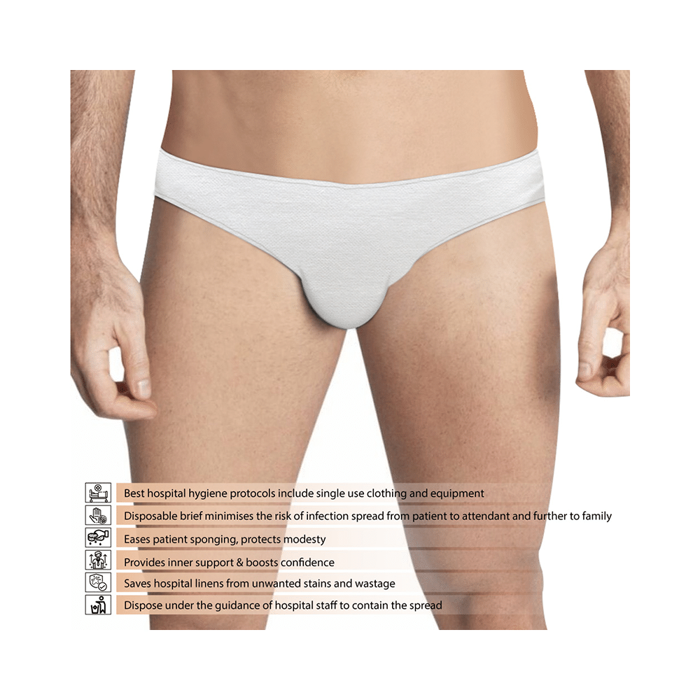 Prowee-Regular Men Microbe Protected Hygenic Disposable Inner Wear XL - Image 3