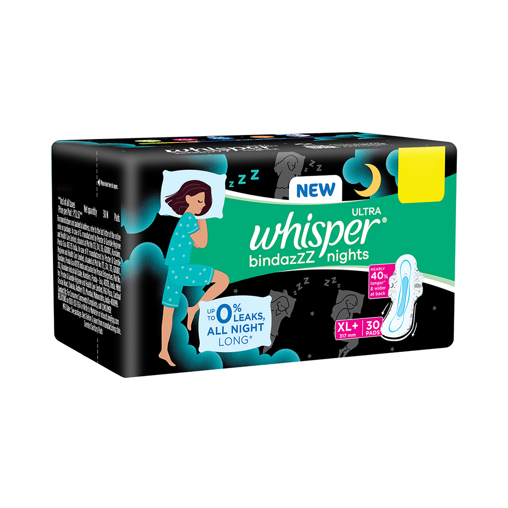 Whisper Bindazzz Nights Pads | Size XL+ - Image 3