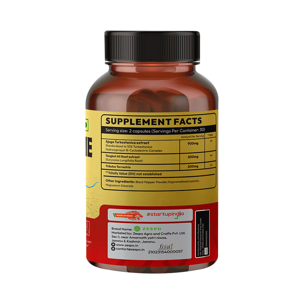 Zespo Turkestrone with Tonagkat Ali 1300mg Capsules (60 Each) - Image 2