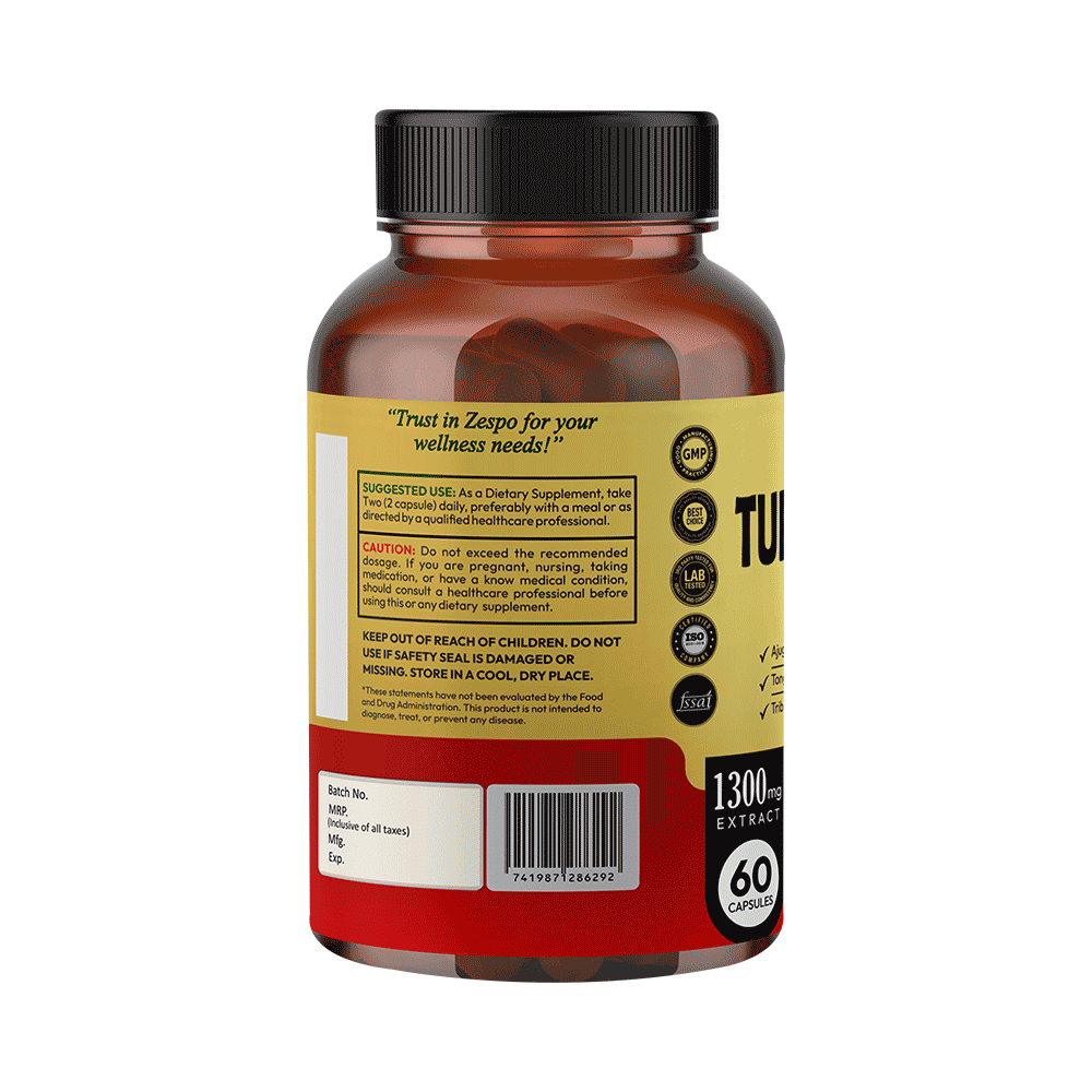 Zespo Turkestrone with Tonagkat Ali 1300mg Capsules (60 Each) - Image 3