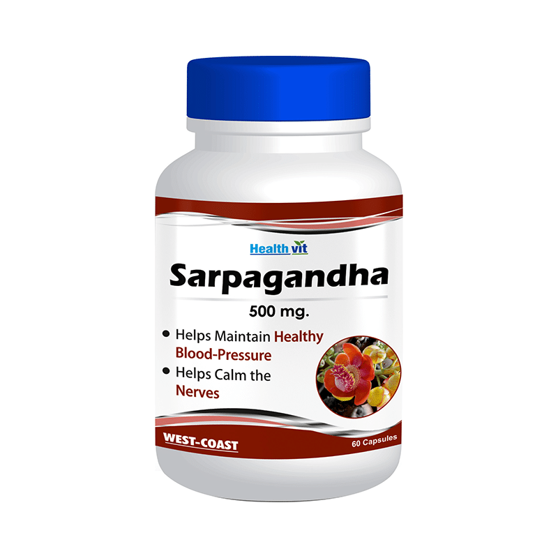 HealthVit Sarpagandha 500mg Capsule - Image 1