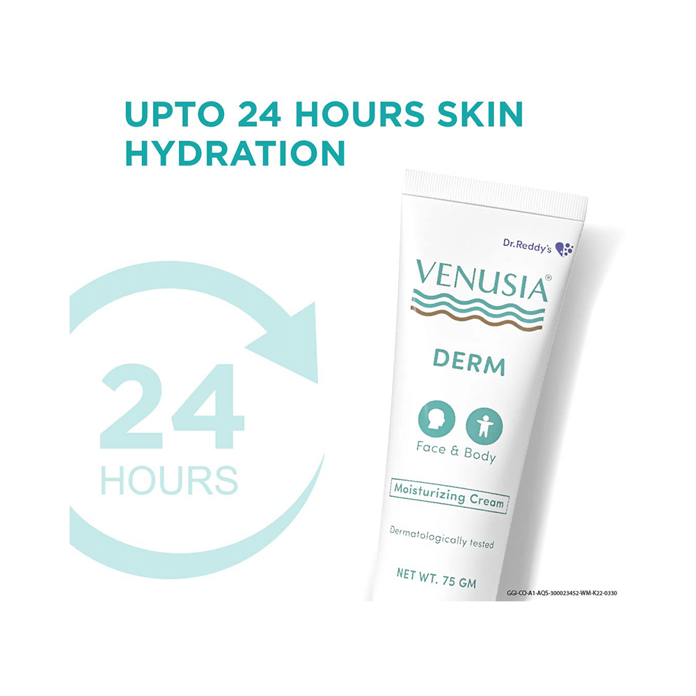 Venusia DERM Face & Body Moisturizing Cream | Nourishes Dry Skin & Relieves Skin Irritation - Image 3