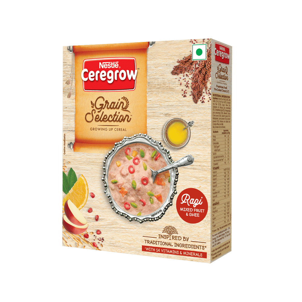 Nestle Grain Selection Growing Up Cereal Ragi Mixed Fruit & Ghee
