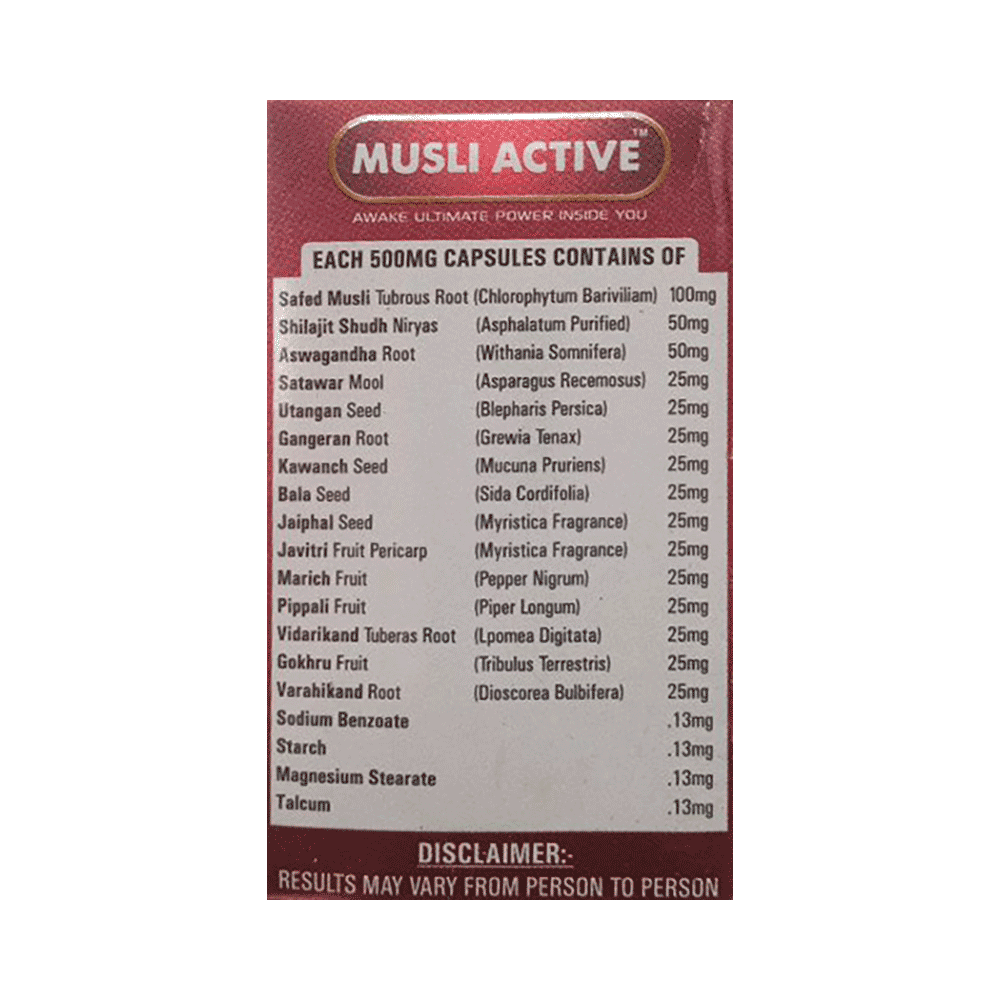 Deemark Musli Active Capsule (60 Each) - Image 2