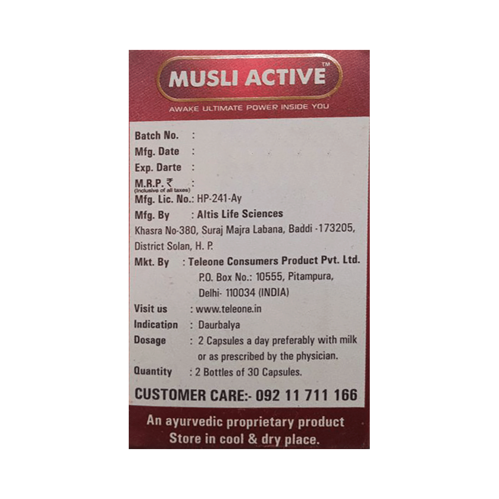 Deemark Musli Active Capsule (60 Each) - Image 3