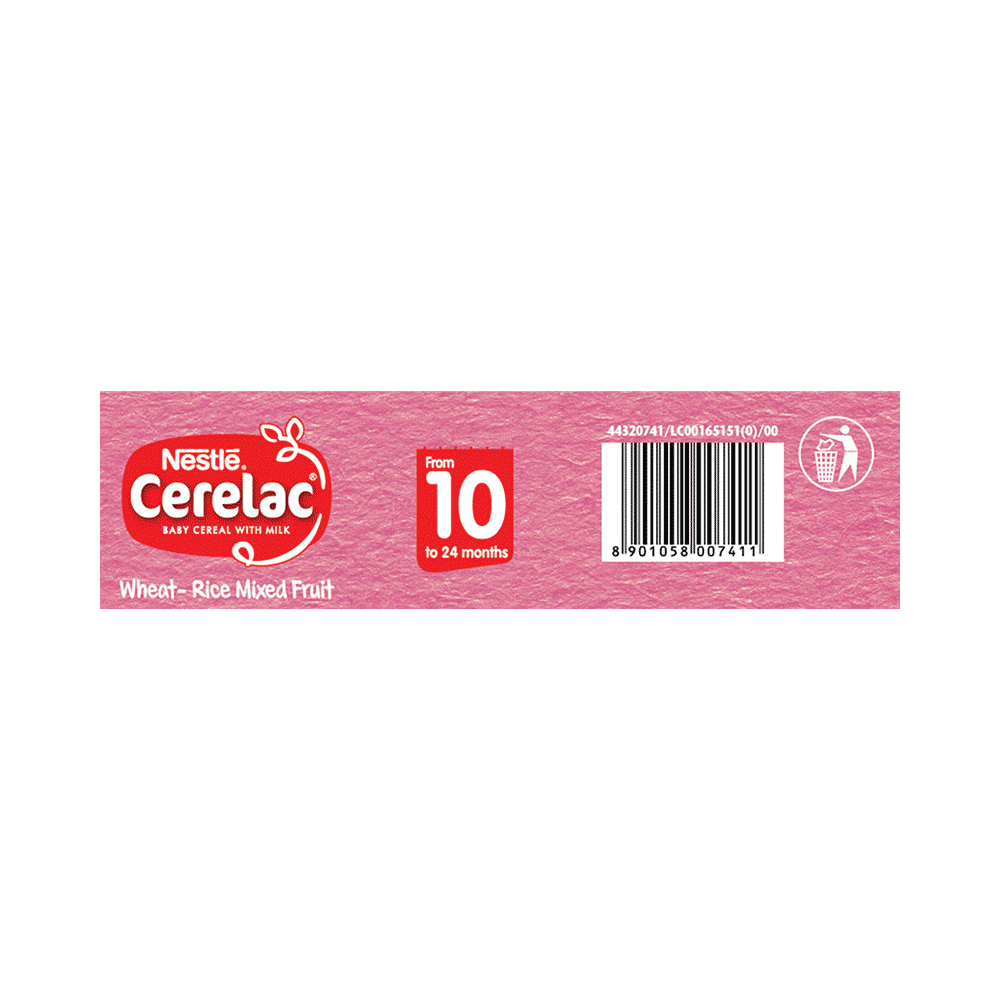 Nestle Cerelac Baby (10 months+) Cereal with Milk, Iron, Vitamins & Minerals | Wheat Rice Mix Fruit - Image 7