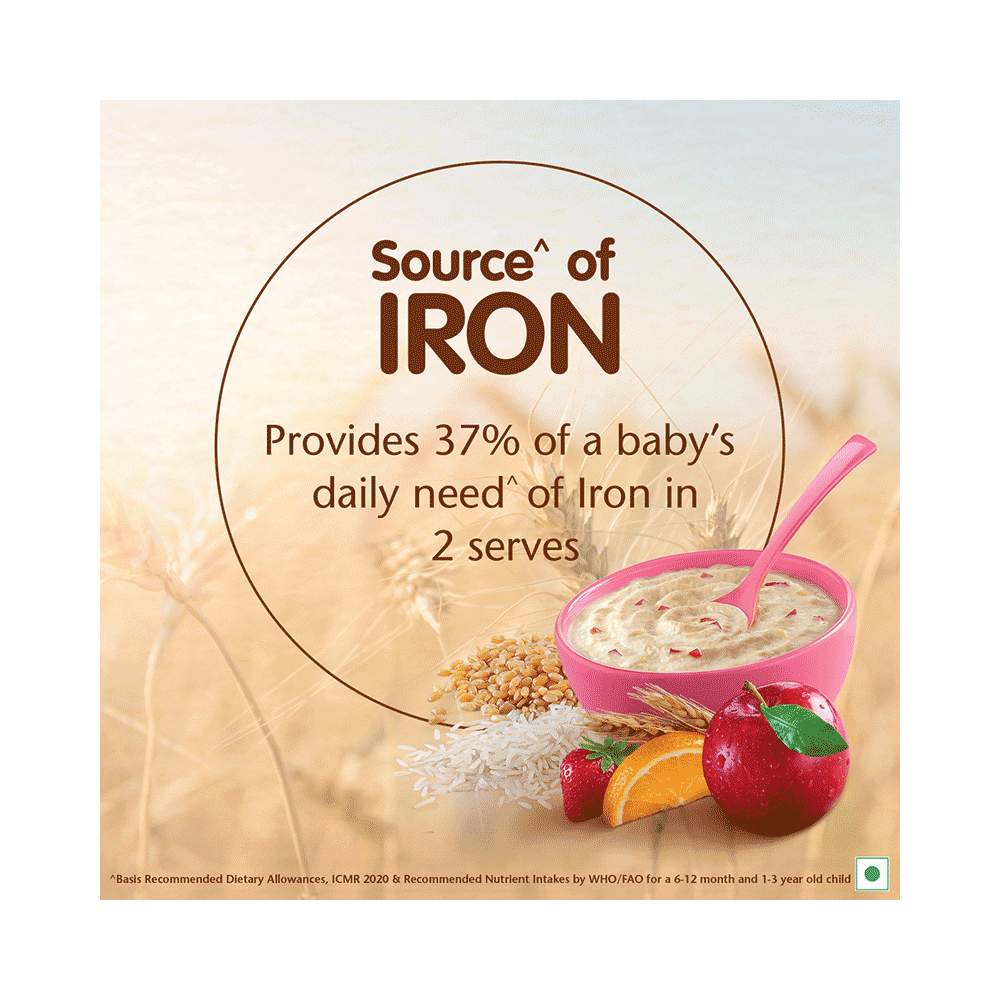 Nestle Cerelac Baby (10 months+) Cereal with Milk, Iron, Vitamins & Minerals | Wheat Rice Mix Fruit - Image 5