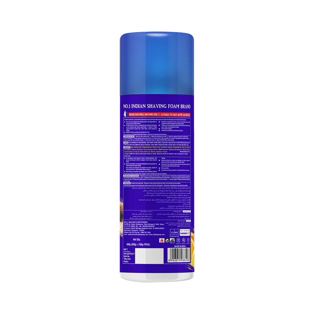 Vi-John Buttery Cool Shaving Foam (400gm Each) Oriental Bloom Orange & Musk - Image 2
