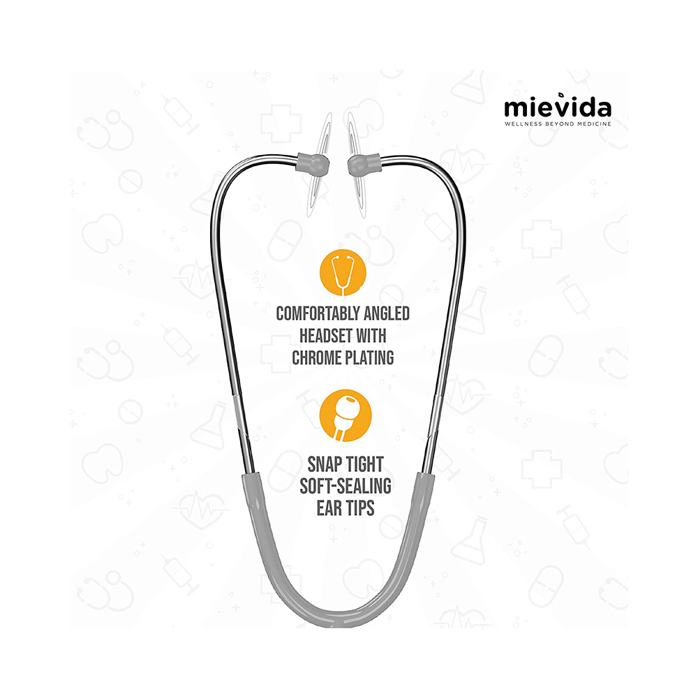 Mievida STS 102 Cardiology Stethoscope Grey - Image 3