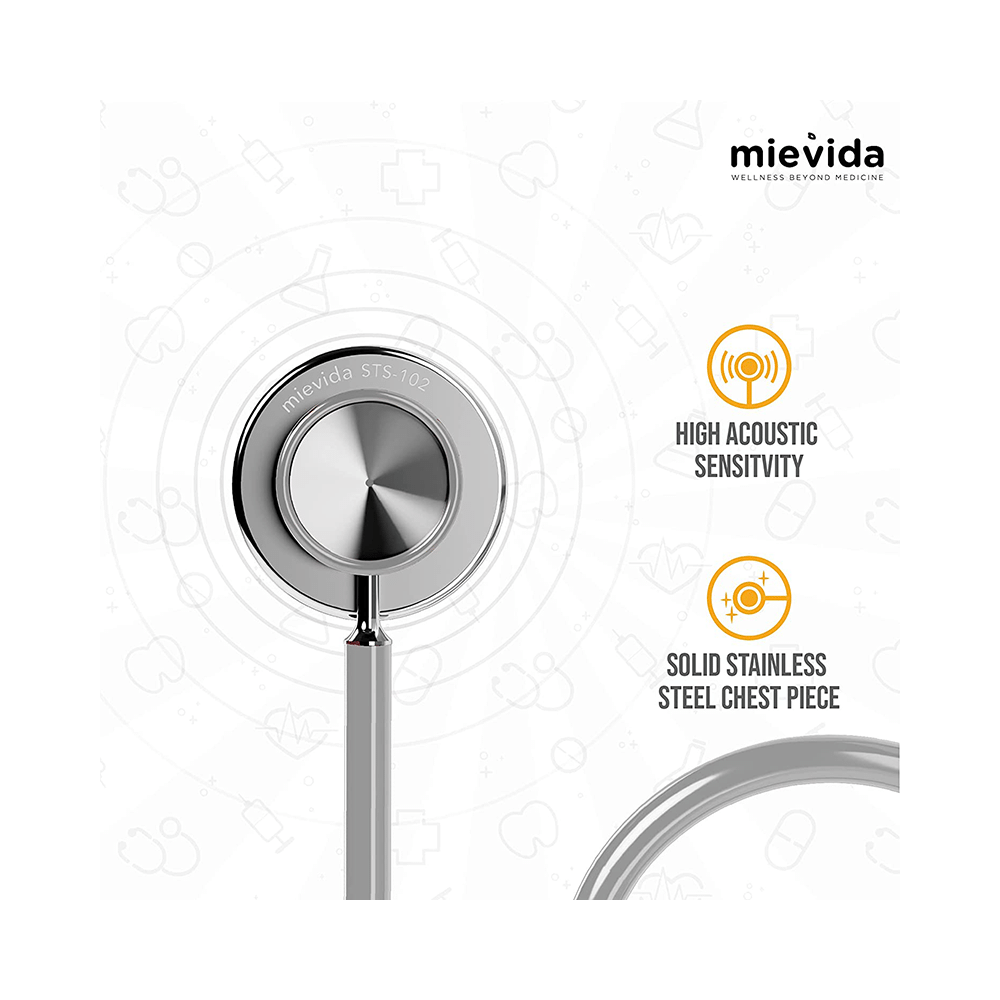 Mievida STS 102 Cardiology Stethoscope Grey - Image 4