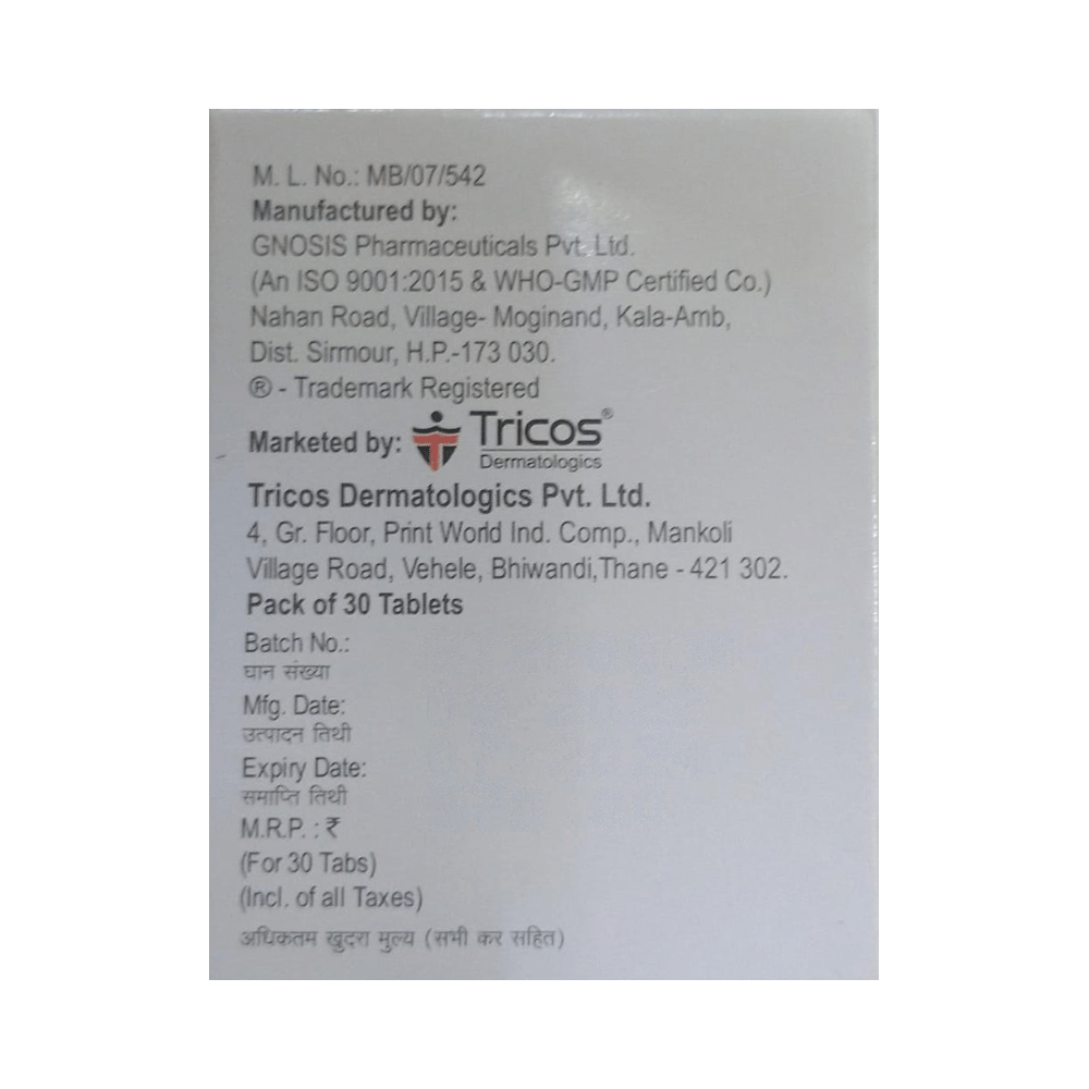 Keraboost  Tablet with D-Biotin, N-Acetyl-L-Cysteine, Vitamins & Minerals - Image 3
