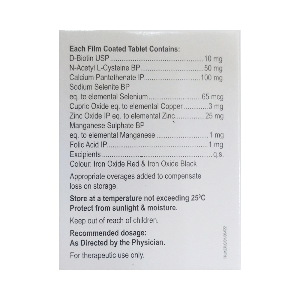 Keraboost  Tablet with D-Biotin, N-Acetyl-L-Cysteine, Vitamins & Minerals - Image 2