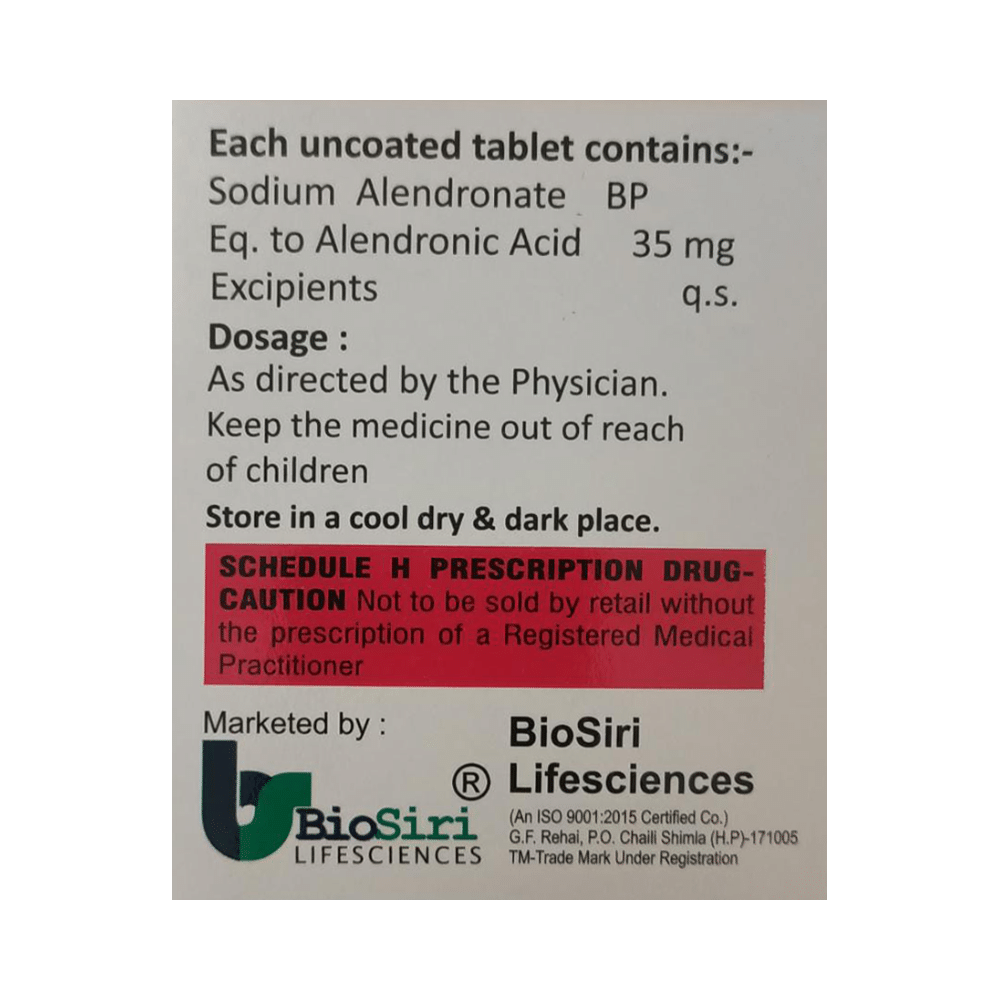 Alendrosiri Tablet - Image 2