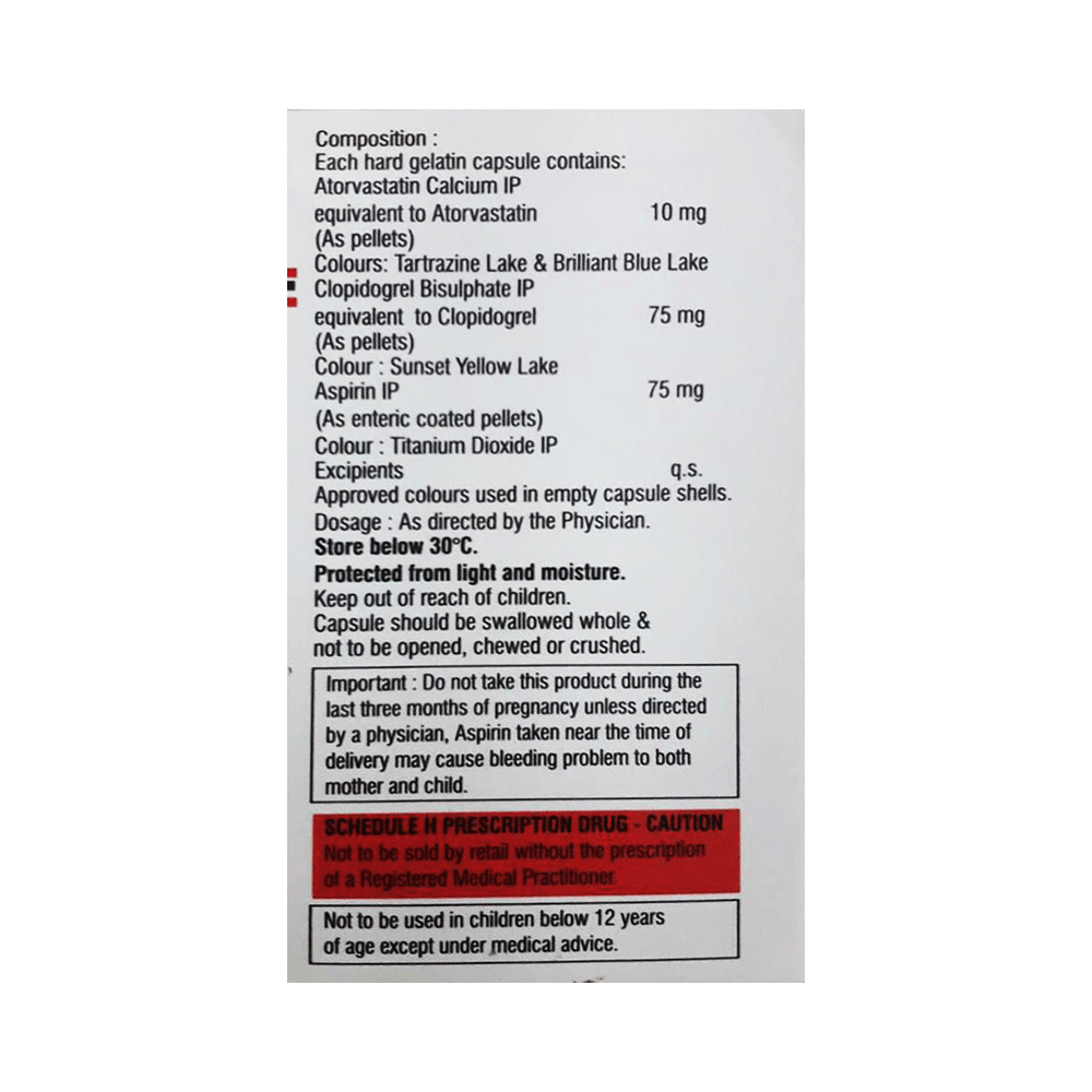 Atorec Gold 75mg/10mg/75mg Capsule - Image 2
