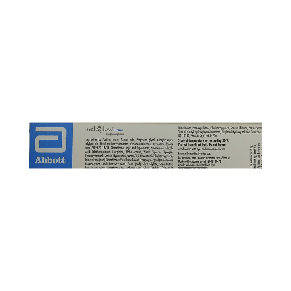 Melaglow Prime Depigmenting Cream | Paraben, Sulphate & Fragrance-Free - Image 2