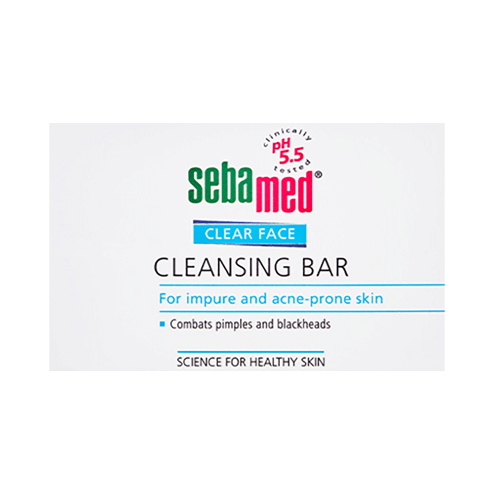 Sebamed Clear Face Cleansing Bar for Acne Prone Skin | Combats Pimples & Blackheads - Image 1