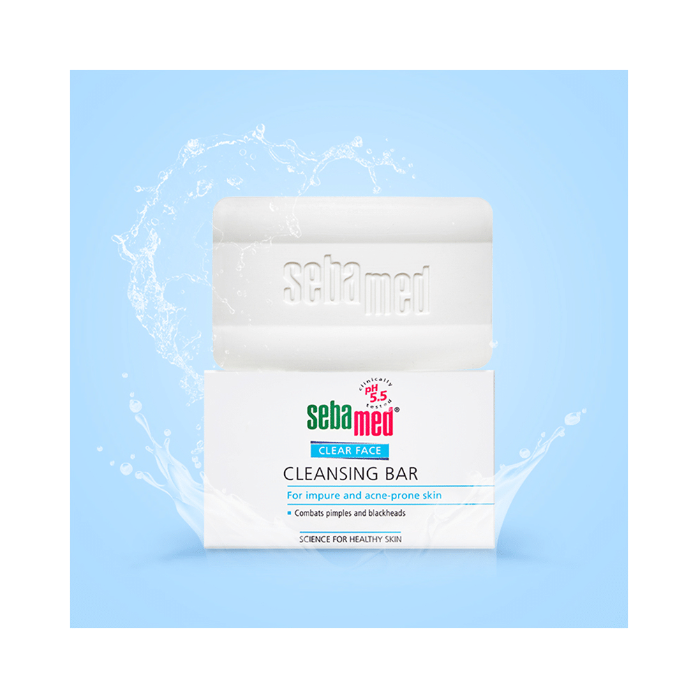 Sebamed Clear Face Cleansing Bar for Acne Prone Skin | Combats Pimples & Blackheads - Image 2