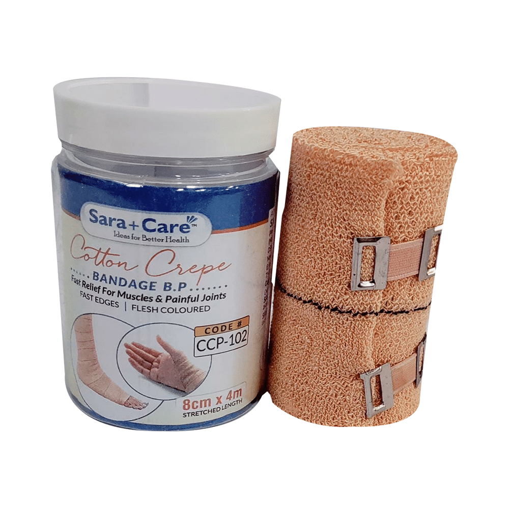 Sara+Care CCP 102 Cotton Crepe Bandage 8cm - Image 3