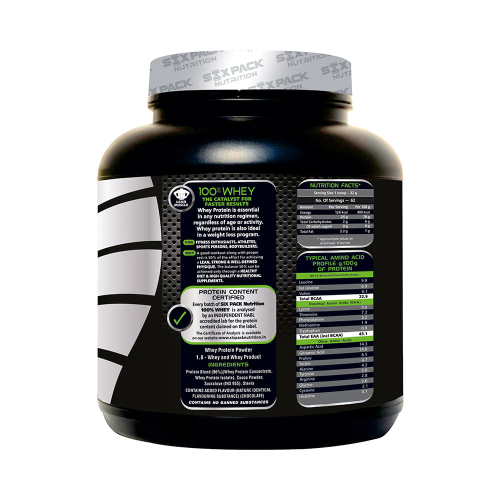 Sixpack Nutrition 100% Whey Protein Powder Choco Lava - Image 3