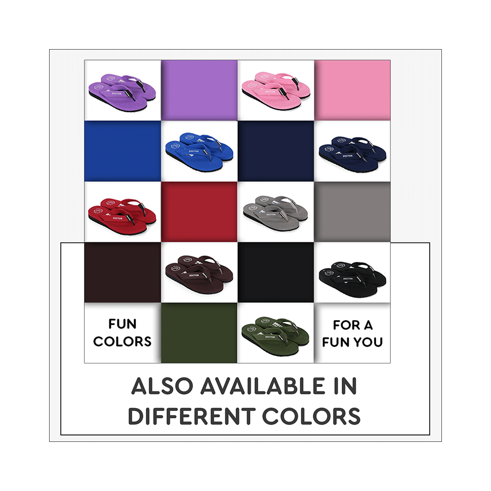 Doctor Extra Soft D 16 Orthopaedic and Diabetic Feel Good Super Comfort Slippers for Women Purple 10 - Image 6