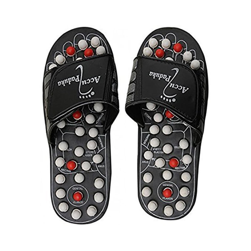 Dominion Care Spring Acupressure and Magnetic Therapy Paduka Slippers Size 8 - Image 1