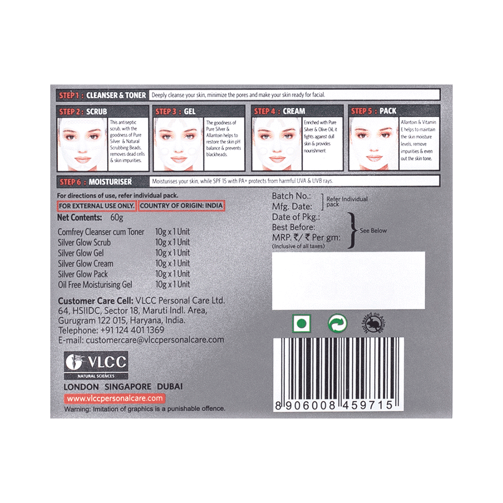 VLCC Natural Sciences Silver Facial Kit - Image 2