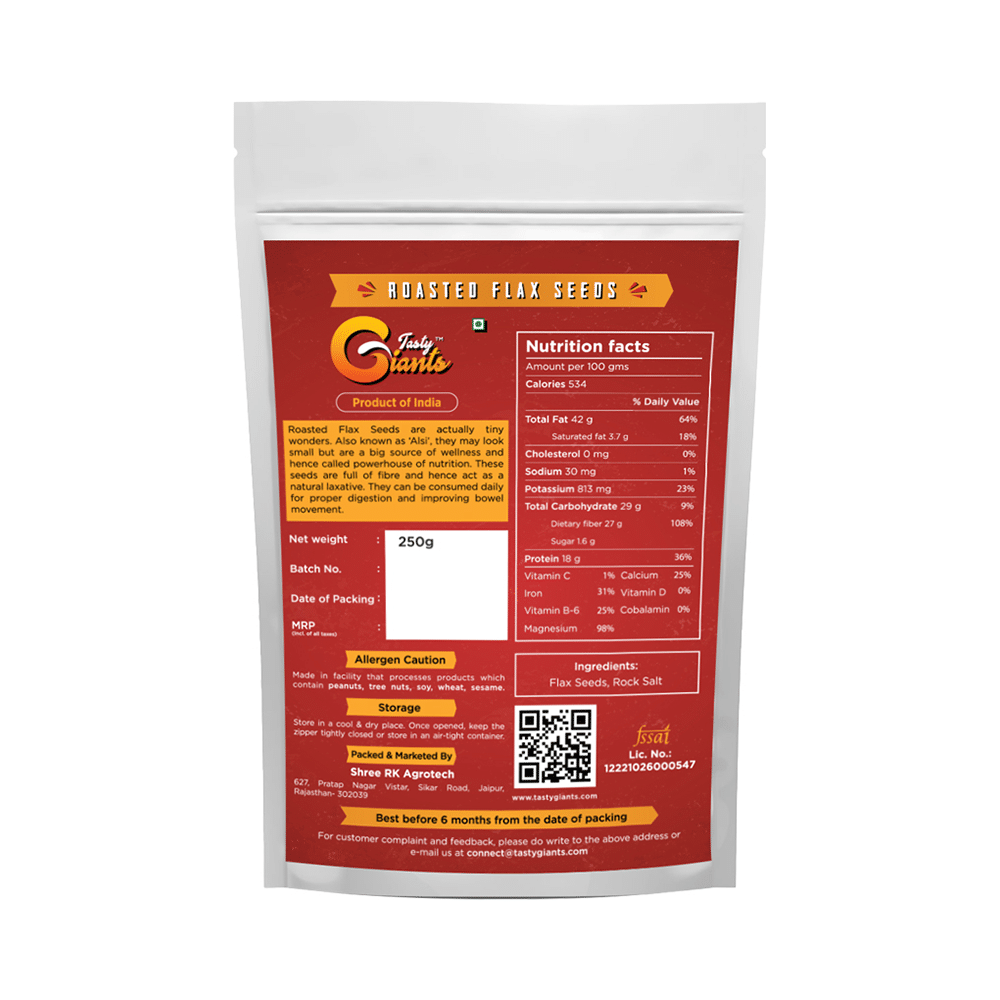 Tasty Giants Roasted Flax Seeds - Image 2