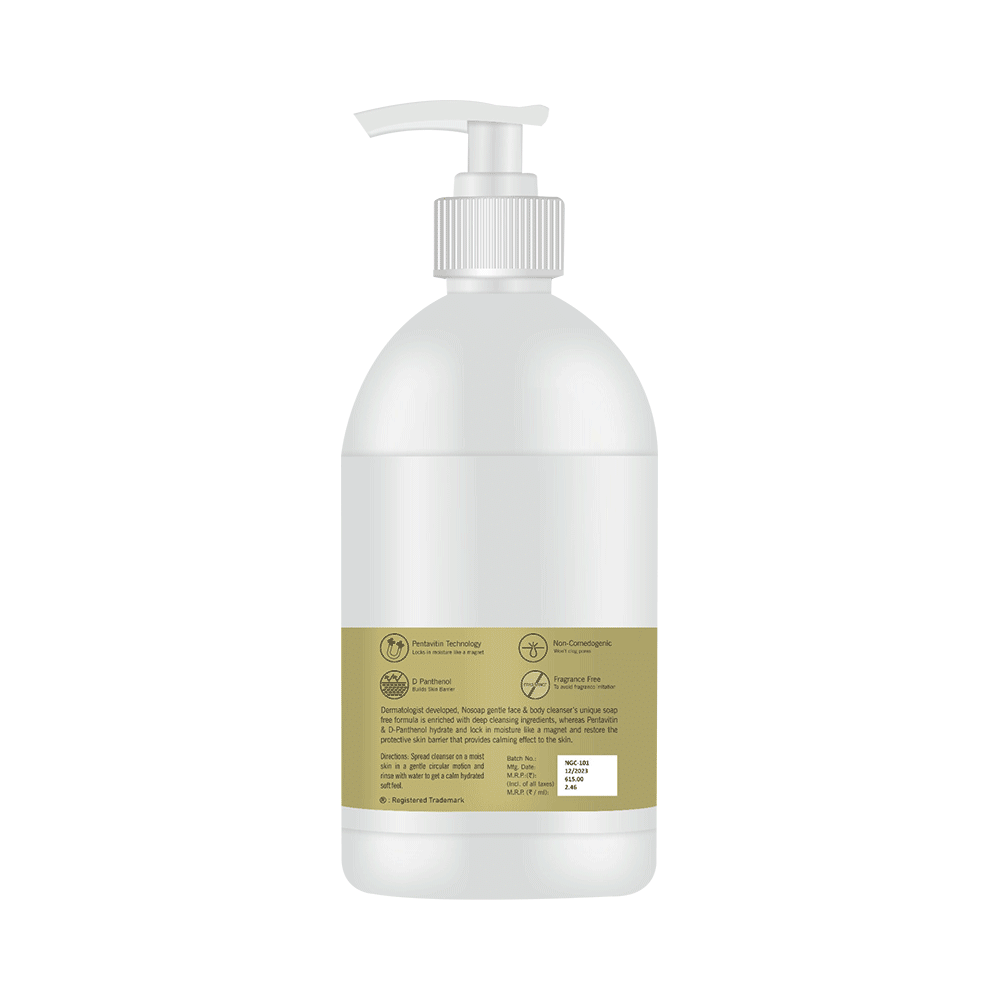Nosoap Gentle Face & Body Cleanser | Moisture Balance for Dry & Sensitive Skin | Paraben-Free - Image 2