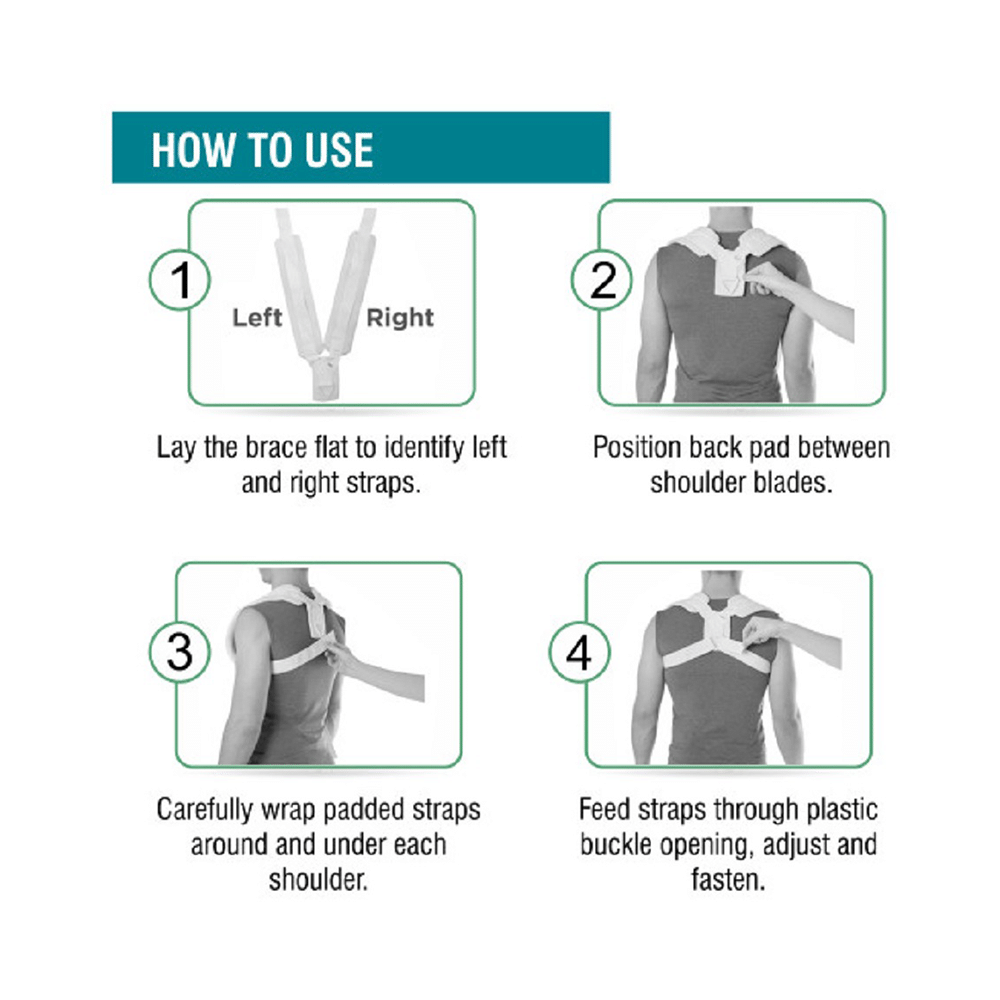 Med-E-Move Clavicle Brace with Velcro XL - Image 3