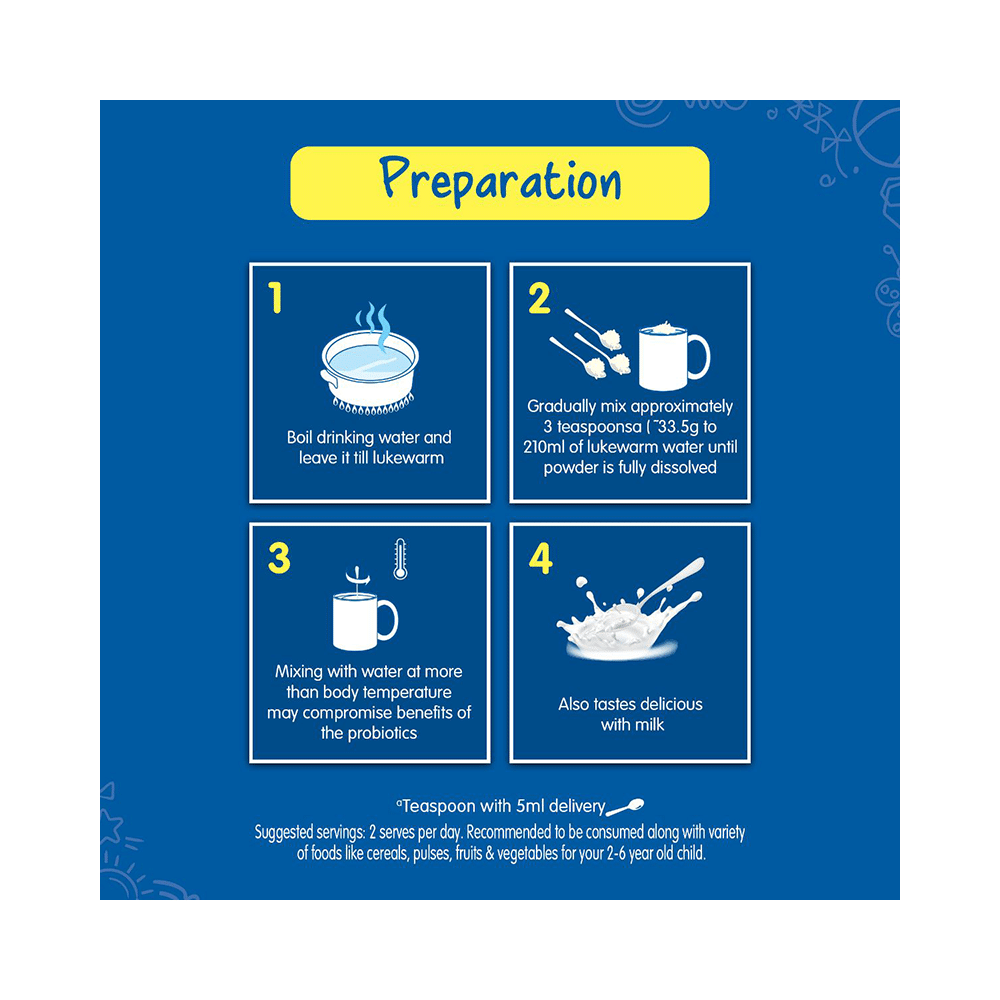 Nestle Lactogrow Nutritious Milk Drink (2 to 6 Years)  Flavour Biscuity and Vanilla - Image 8