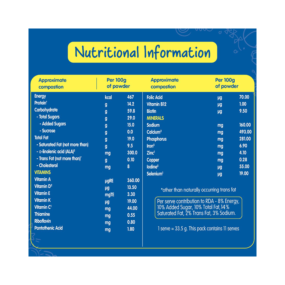 Nestle Lactogrow Nutritious Milk Drink (2 to 6 Years)  Flavour Biscuity and Vanilla - Image 7