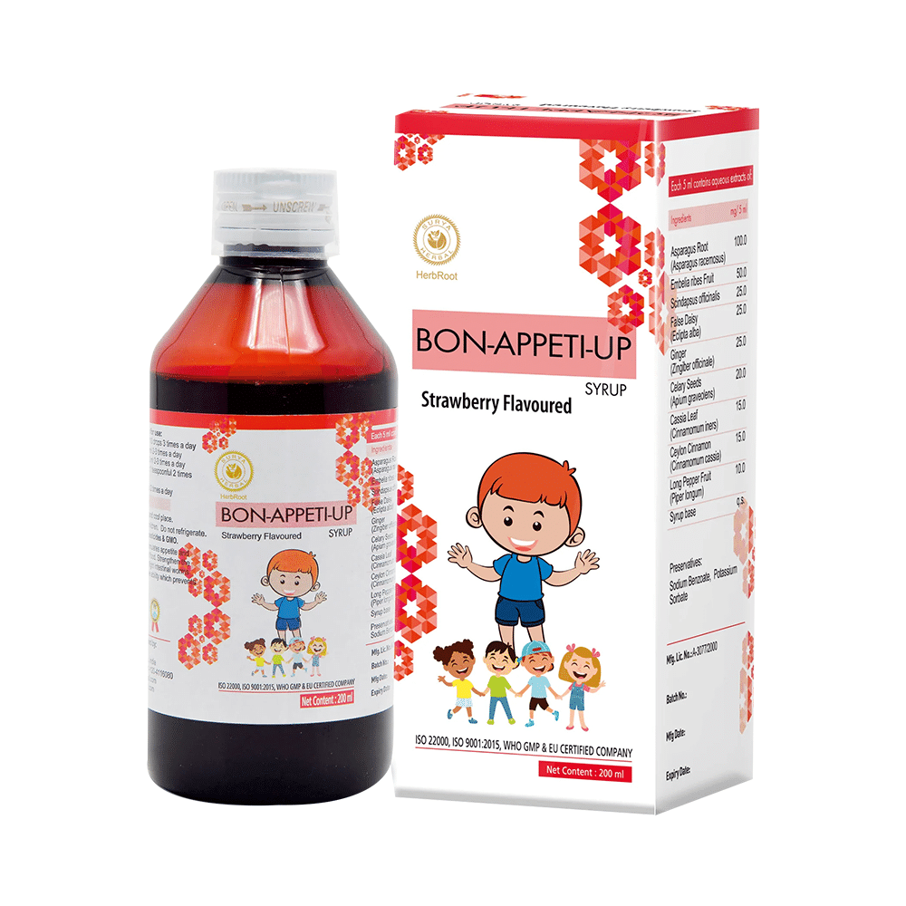 Surya Herbal Bon-Appeti-Up Syrup (200ml Each) Strawberry - Image 1