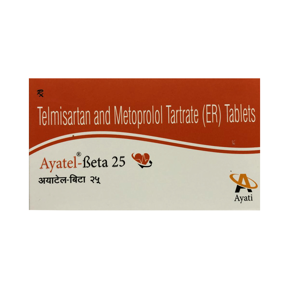 Ayatel Beta 40mg/25mg Tablet - Image 1