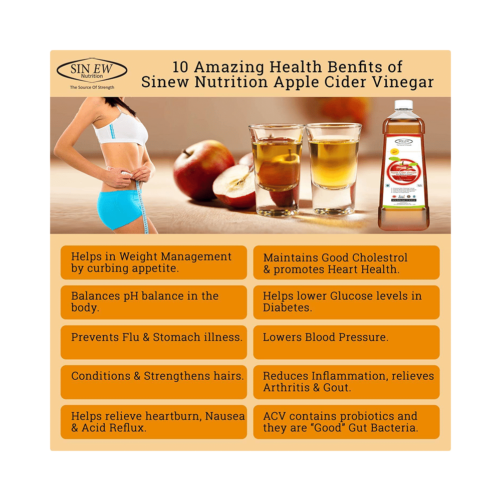 Sinew Nutrition Raw Apple Cider Vinegar - Image 3