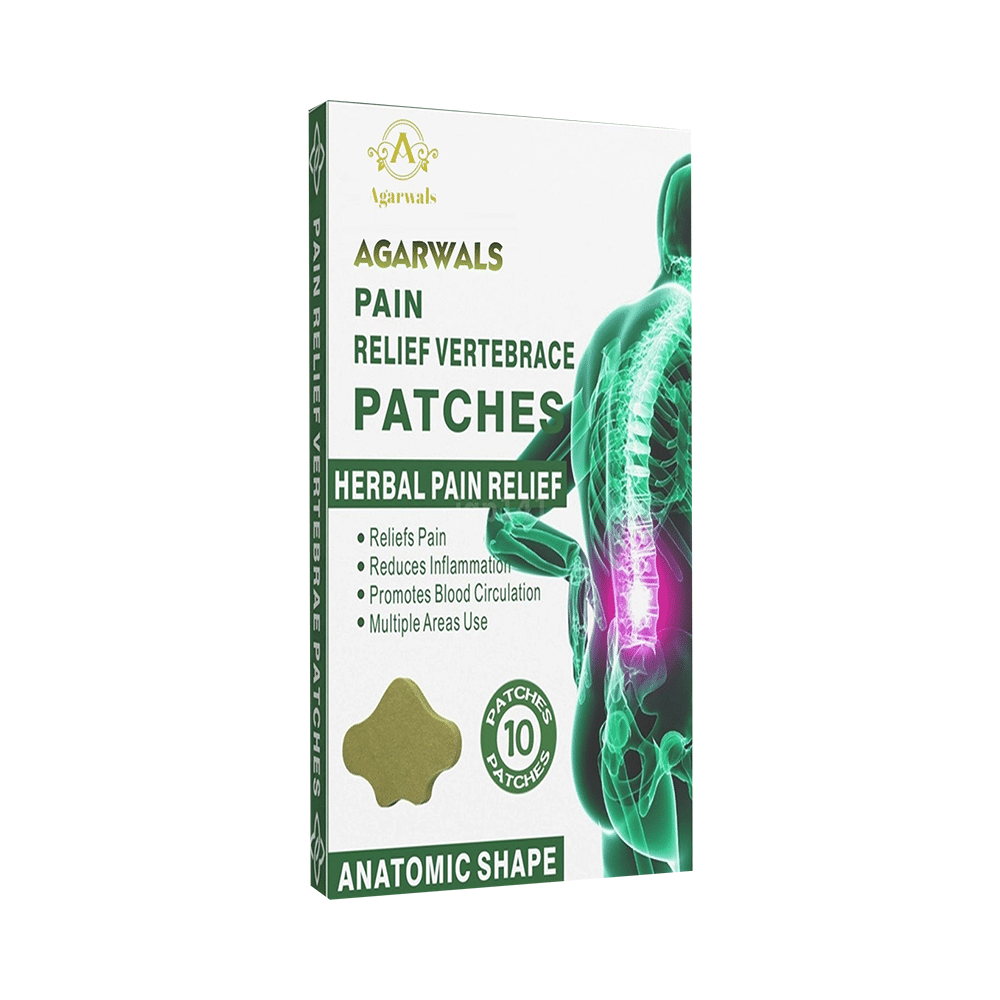 Agarwals Pain Relief Lumbar Vertebrace Herbal Patch (10 Each) - Image 1