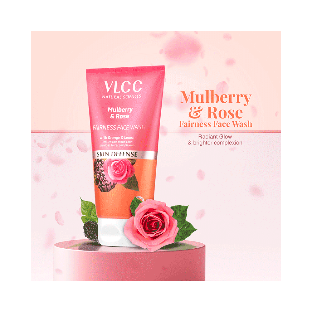 VLCC Combo Pack of  Neem Tea Tree & Mulberry Rose & Turmeric Berberis Face Wash (150ml Each) - Image 6