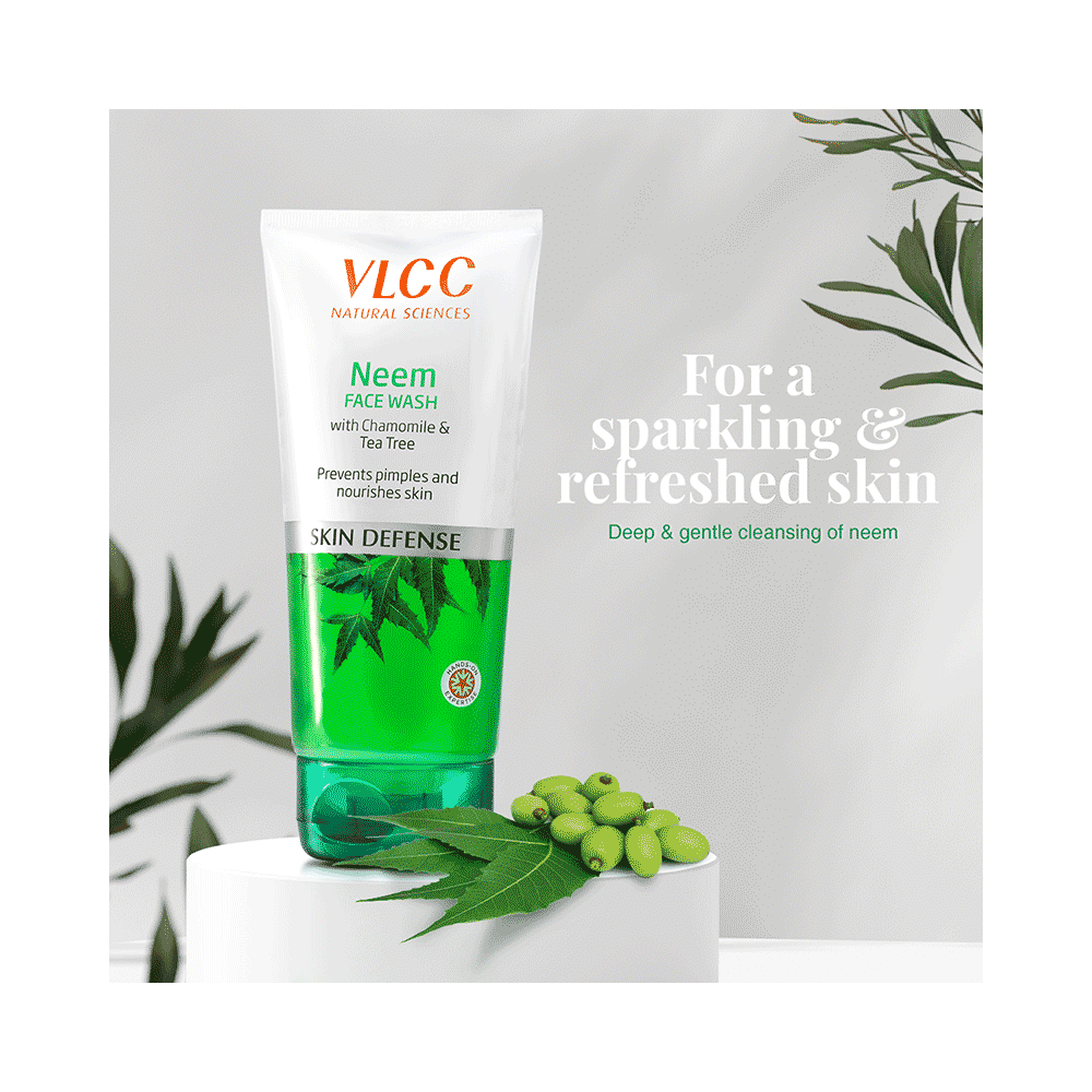 VLCC Combo Pack of  Neem Tea Tree & Mulberry Rose & Turmeric Berberis Face Wash (150ml Each) - Image 8