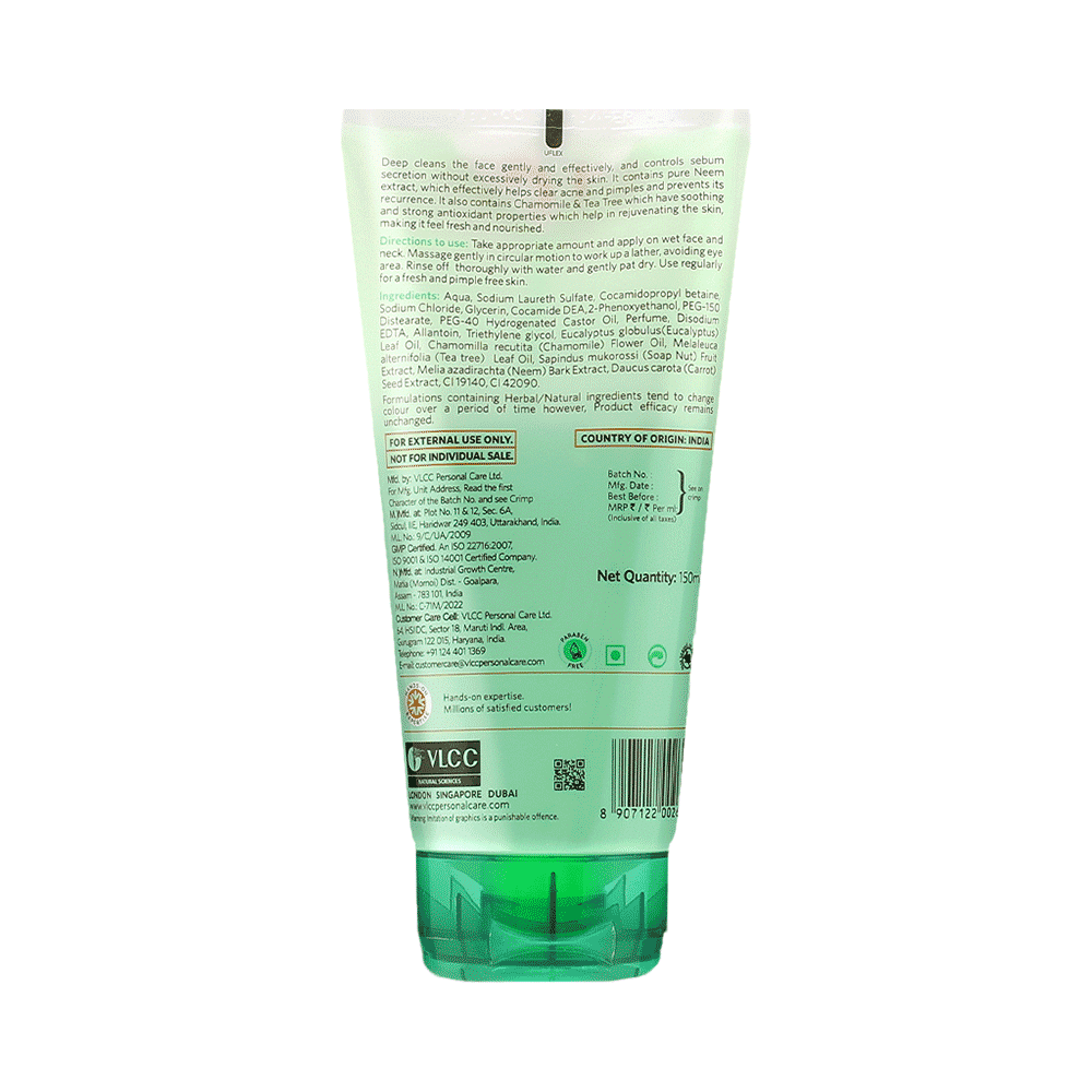 VLCC Combo Pack of  Neem Tea Tree & Mulberry Rose & Turmeric Berberis Face Wash (150ml Each) - Image 3