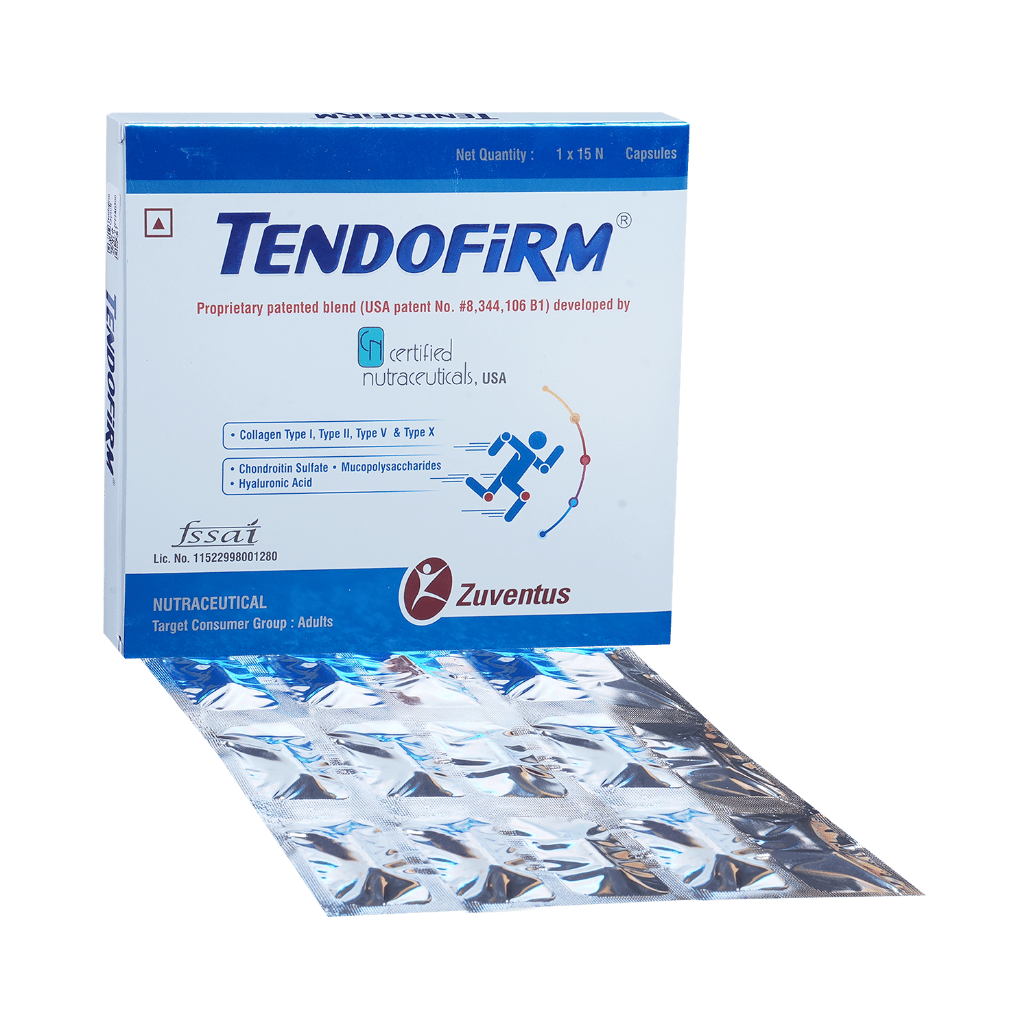 Tendofirm Capsule with Collagen, Chondroitin, Mucopolysaccharide & Hyaluronic Acid