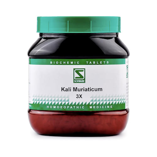Dr Willmar Schwabe India Kali Muriaticum Biochemic Tablet 3X - Image 1