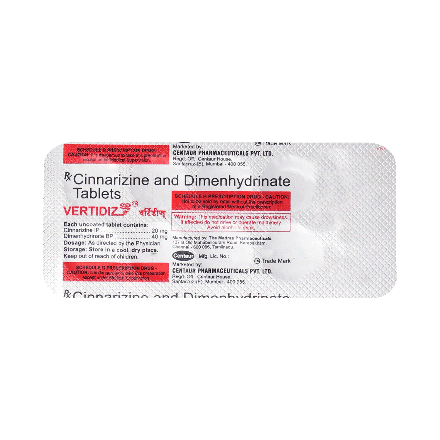 Vertidiz 20mg/40mg Tablet - Image 3