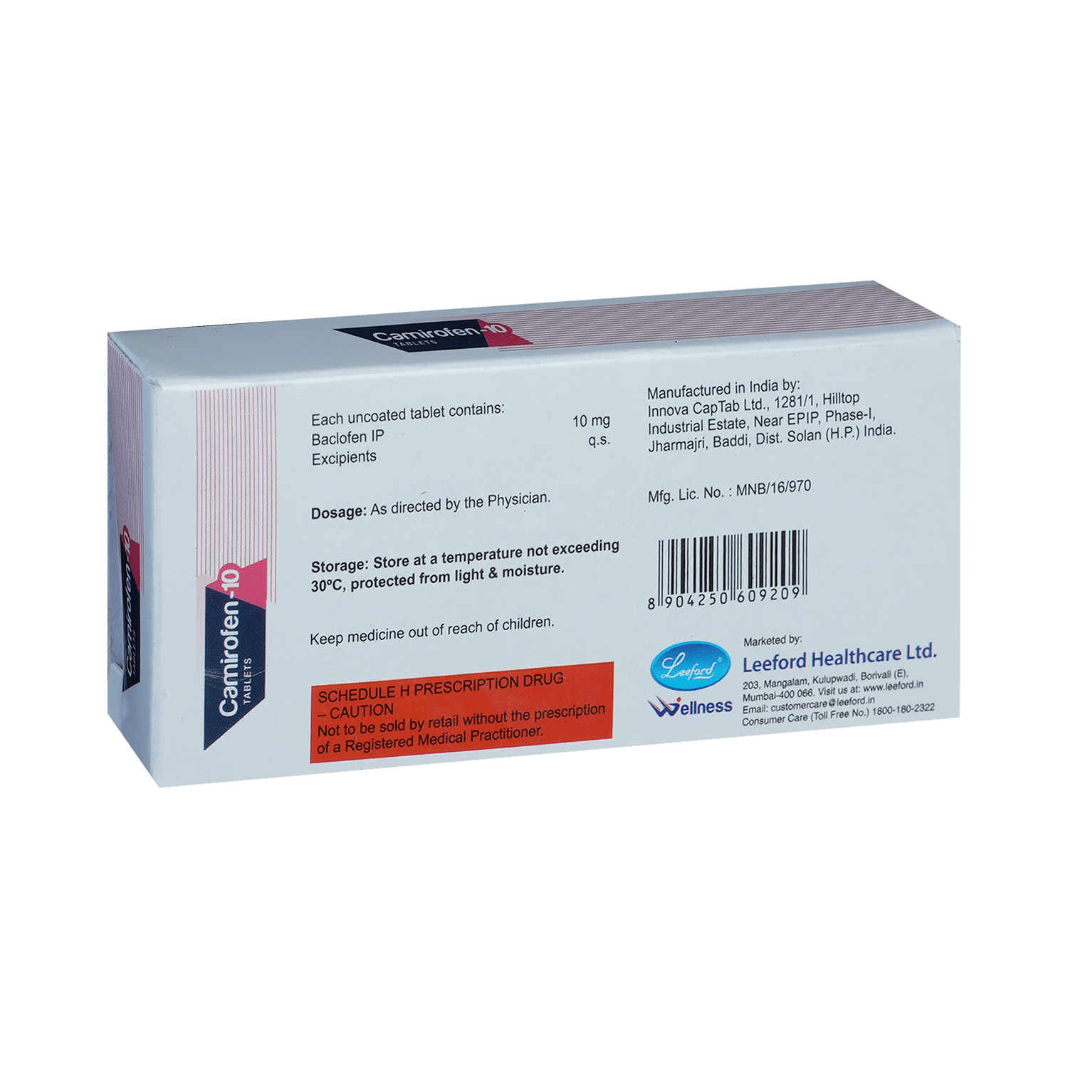 Camirofen 10mg Tablet - Image 3