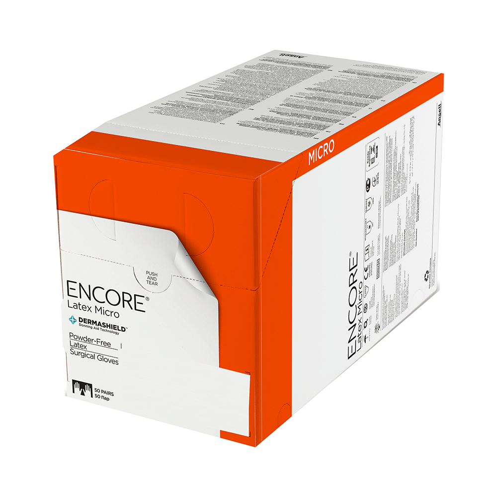Ansell Encore Latex Micro Powder Free Surgical Glove 7 - Image 2