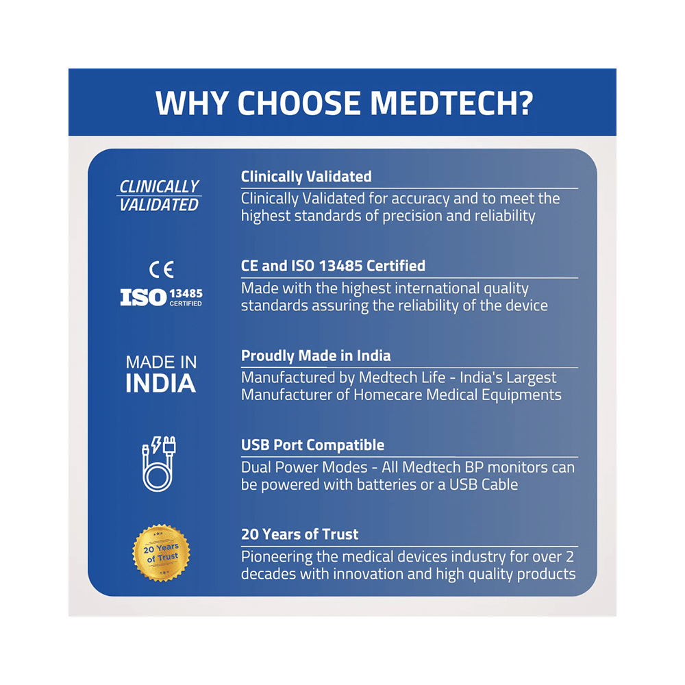 Medtech BP 09N Novacheck BP Monitor with Backlight - Image 3