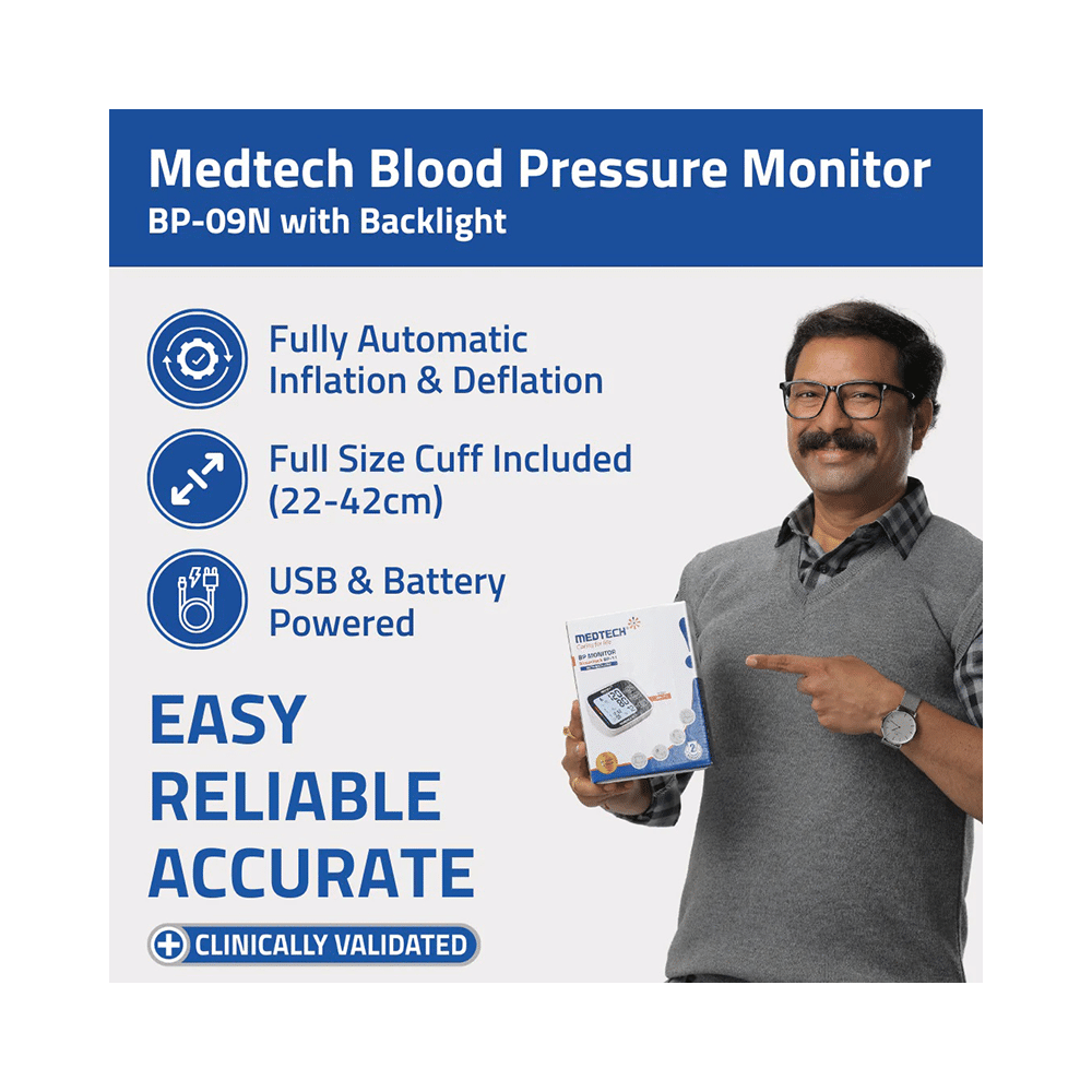 Medtech BP 09N Novacheck BP Monitor with Backlight - Image 2