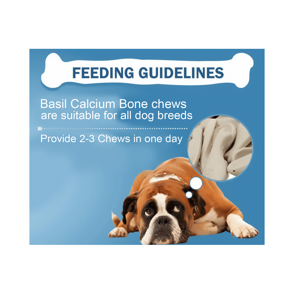 Basil Calcium Bone Chewy (100gm Each) - Image 3