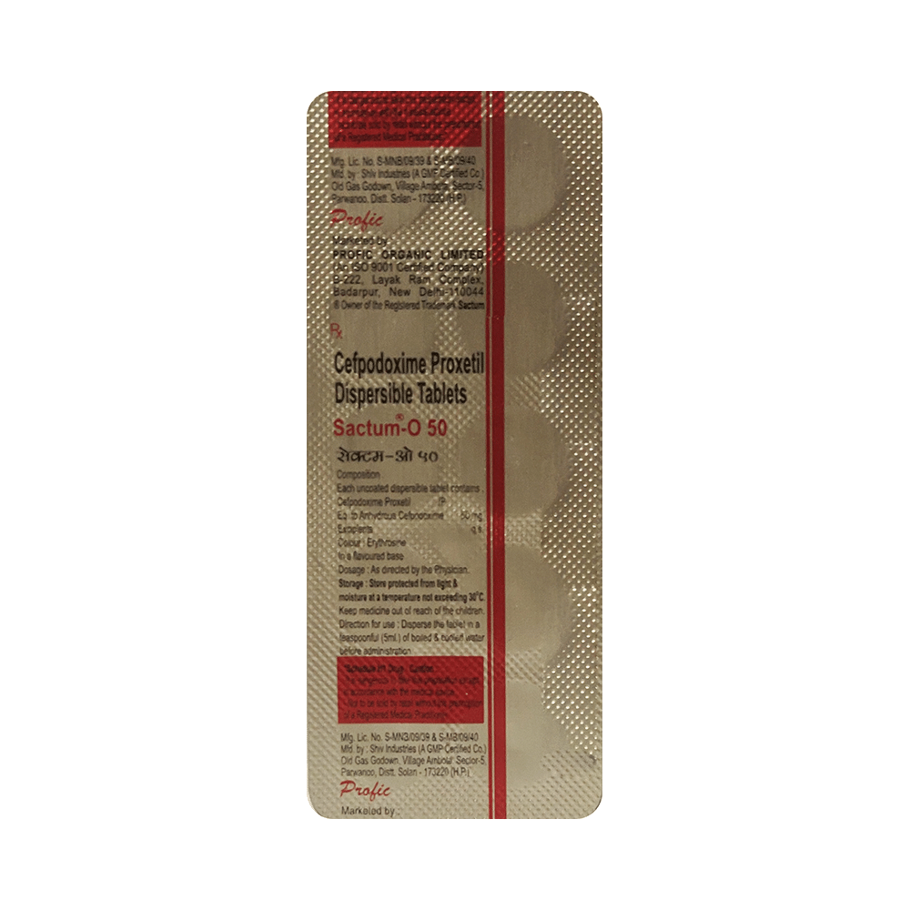 Sactum-O 50 Tablet DT - Image 3