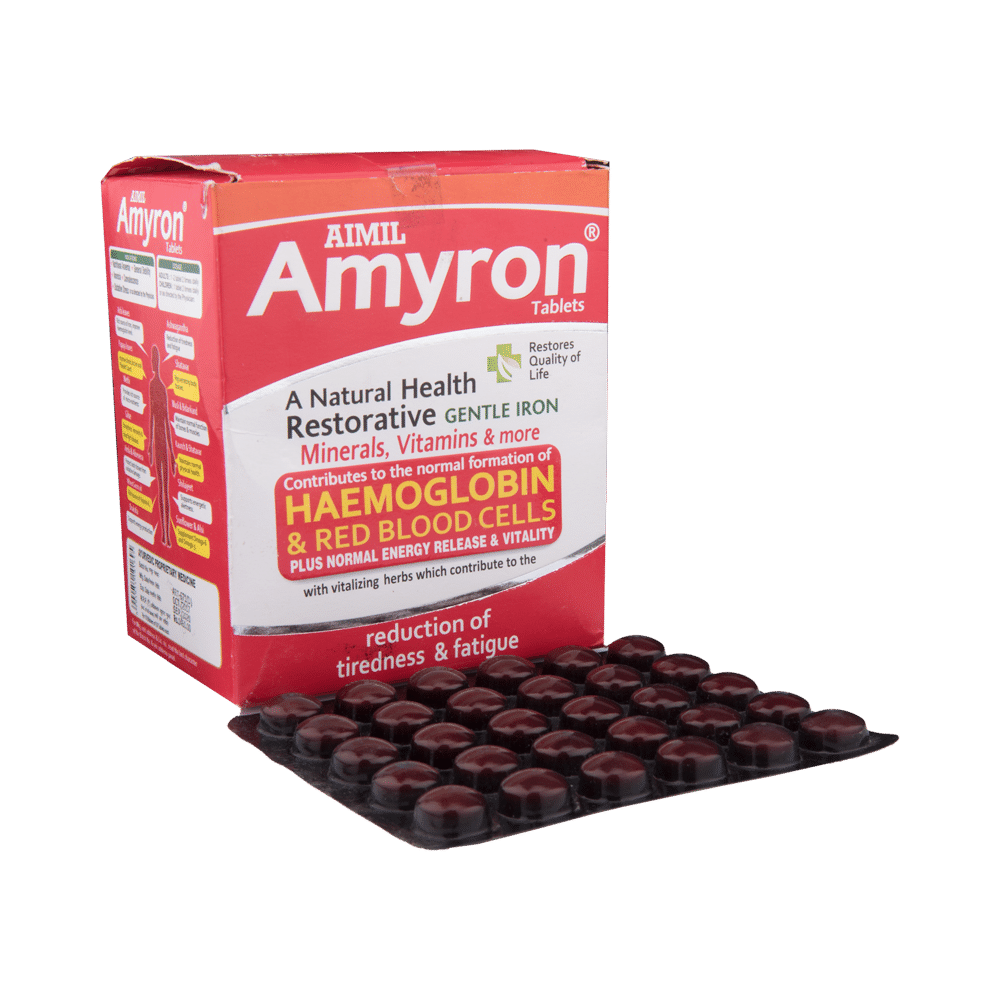 Aimil Amyron Tablet for Healthy Haemoglobin & Red Blood Cells - Image 1